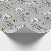 Erdnüsse | Ein Snoopy Happy Dance Geschenkpapier (Ecke)