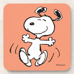 Erdnüsse   Ein Snoopy Happy Dance Getränkeuntersetzer