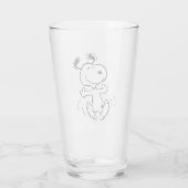 Erdnüsse | Ein Snoopy Happy Dance Glas (Rückseite)
