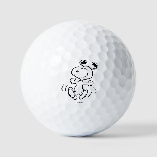 Erdnüsse | Ein Snoopy Happy Dance Golfball (Vorderseite)