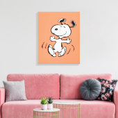 Erdnüsse | Ein Snoopy Happy Dance Leinwanddruck (Insitu (Wohnzimmer))