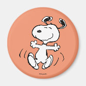 Erdnüsse | Ein Snoopy Happy Dance Magnet (Vorne)
