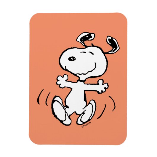 Erdnüsse | Ein Snoopy Happy Dance Magnet (Vertikal)
