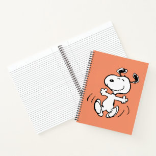 Erdnüsse   Ein Snoopy Happy Dance Notizblock