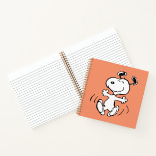 Erdnüsse   Ein Snoopy Happy Dance Notizblock