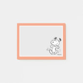 Erdnüsse | Ein Snoopy Happy Dance Post-it Klebezettel (Vorderseite)