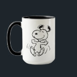 Erdnüsse | Ein Snoopy Happy Dance Tasse<br><div class="desc">Snoopy ist der liebliche Beagle von Charlie Brown im Comic-Streifen Peanuts von Charles M. Schulz. Karo aus diesem niedlichen Peanuts Design mit diesem lieblichen Hund.</div>