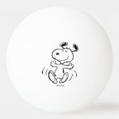 Erdnüsse | Ein Snoopy Happy Dance Tischtennisball (Rückseite)
