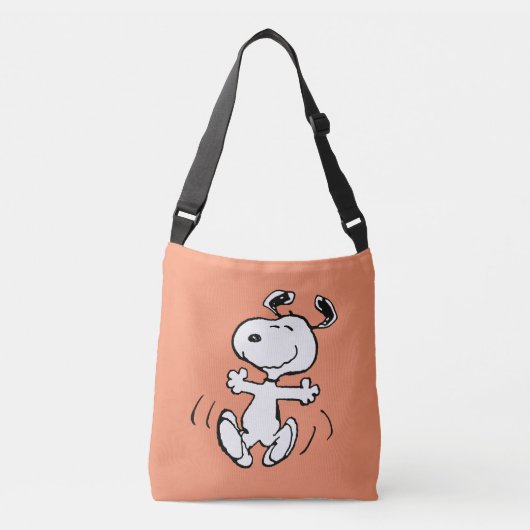 Erdnüsse | Ein Snoopy Happy Dance Tragetaschen Mit Langen Trägern (Vorderseite)