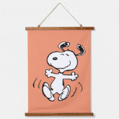 Erdnüsse | Ein Snoopy Happy Dance Wandteppich Mit Holzrahmen (Vorderseite)