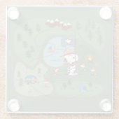 Erdnüsse | Eingebettet in den Bergcampingplatz Glasuntersetzer (Rückseite)