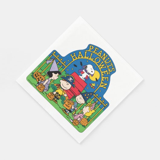 Erdnüsse | Erdnüsse Halloween Serviette (Ecke)