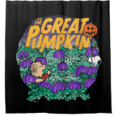 Erdnüsse | Es ist der große Kürbis Duschvorhang (Vorderseite)