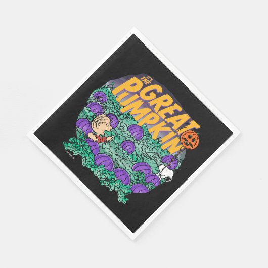 Erdnüsse | Es ist der große Kürbis Serviette (Ecke)