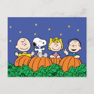 Erdnüsse | Es ist der große KürbisCharlie Brown Postkarte