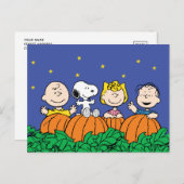 Erdnüsse | Es ist der große KürbisCharlie Brown Postkarte (Vorne/Hinten)