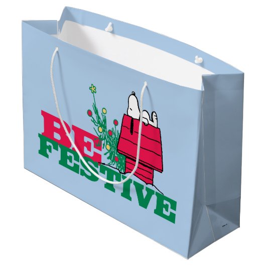 Erdnüsse | Feierlich sein Große Geschenktüte (Rückseite Schrägansicht)