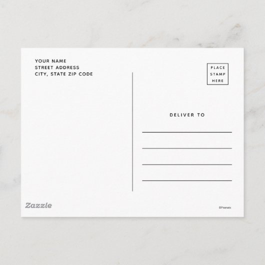 Erdnüsse | Feierliche Freuden Postkarte (Rückseite)