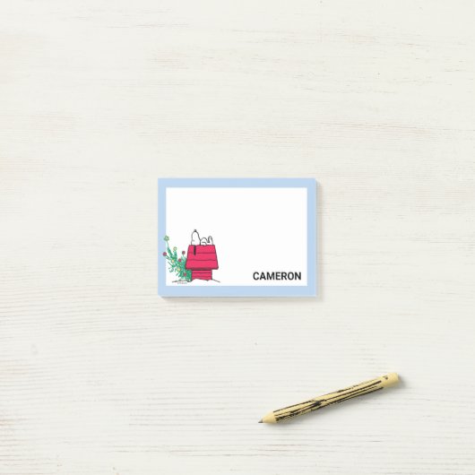 Erdnüsse | Feiern | Name hinzufügen Post-it Klebezettel (Auf Schreibtisch)