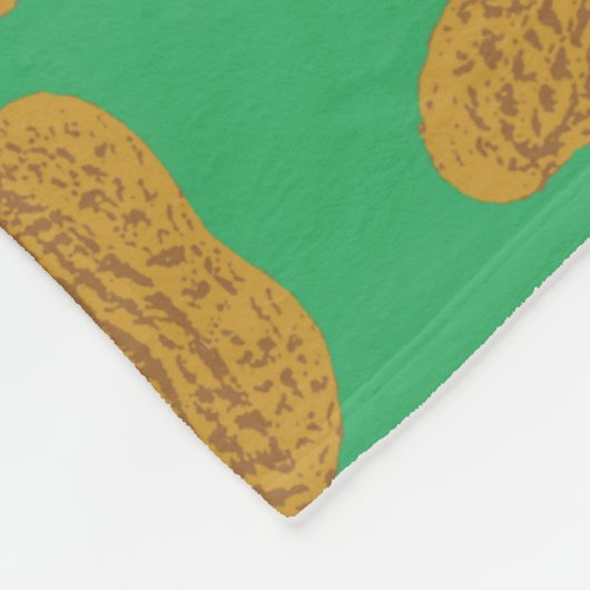 Erdnüsse Fleecedecke (Ecke)