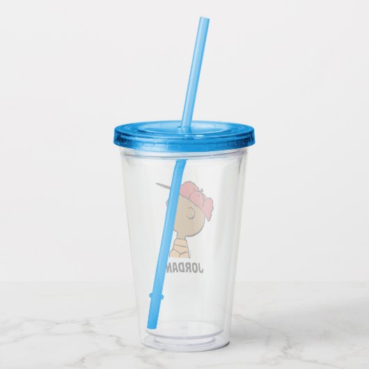 Erdnüsse | Franklin Baseball Cap Acryltrinkbecher (Rückseite)