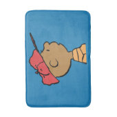 Erdnüsse | Franklin Baseball Cap Badematte (Vorderseite Vertikal)