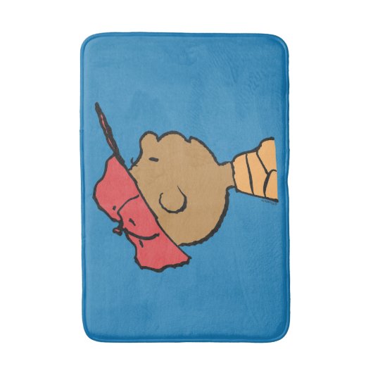 Erdnüsse | Franklin Baseball Cap Badematte (Vorderseite Vertikal)