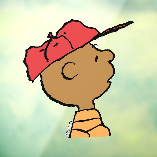 Erdnüsse | Franklin Baseball Cap Fensteraufkleber (Blatt 3)