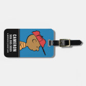 Erdnüsse | Franklin Baseball Cap Gepäckanhänger (Vorderseite horizontal)