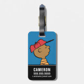 Erdnüsse | Franklin Baseball Cap Gepäckanhänger (Rückseite vertikal)