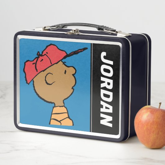 Erdnüsse | Franklin Baseball Cap Metall Brotdose (Beispiel)