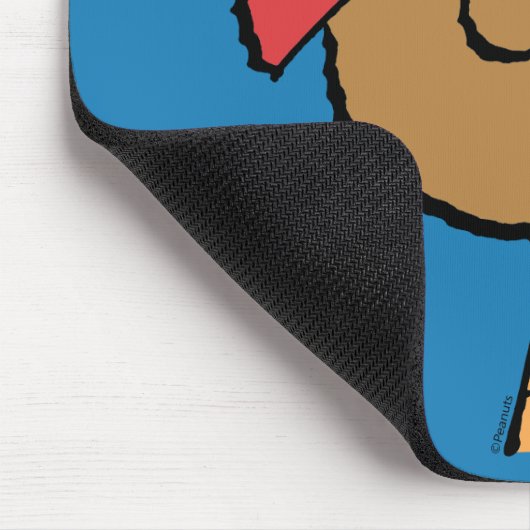 Erdnüsse | Franklin Baseball Cap Mousepad (Ecke)