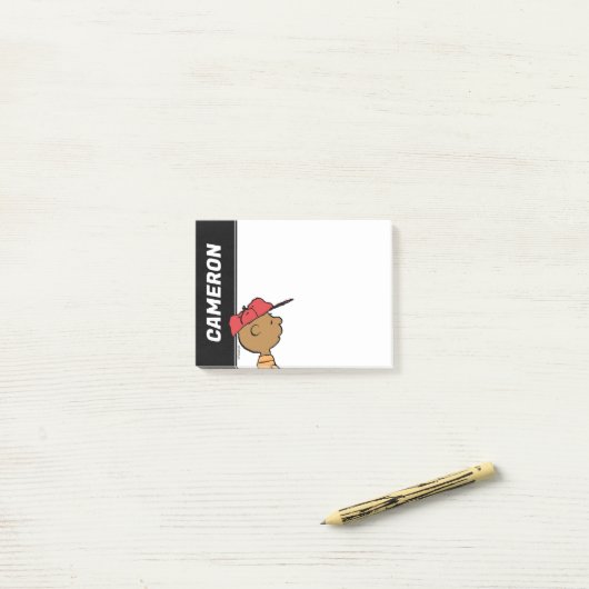 Erdnüsse | Franklin Baseball Cap Post-it Klebezettel (Auf Schreibtisch)