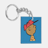 Erdnüsse | Franklin Baseball Cap Schlüsselanhänger (Vorderseite links)