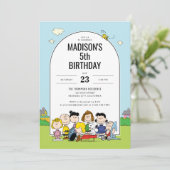 Erdnüsse | Franklin Birthday Einladung (Stehend Vorderseite)