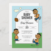 Erdnüsse | Franklin Boys Baby Shooter Einladung (Vorne/Hinten)