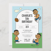 Erdnüsse | Franklin Boys Birthday Einladung (Vorderseite)