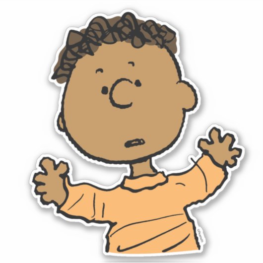 Erdnüsse | Franklin Look Aufkleber (Vorderseite)