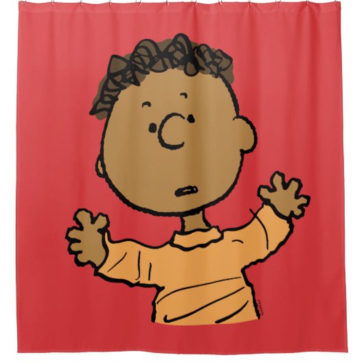 Erdnüsse | Franklin Look Duschvorhang (Vorderseite)