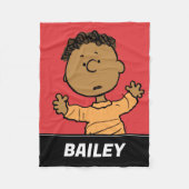 Erdnüsse | Franklin Look Fleecedecke (Vorderseite)