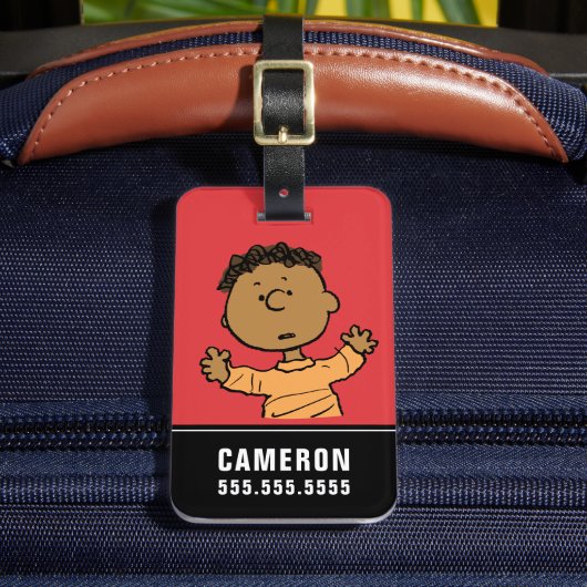 Erdnüsse | Franklin Look Gepäckanhänger (Vorderseite Insitu 2)