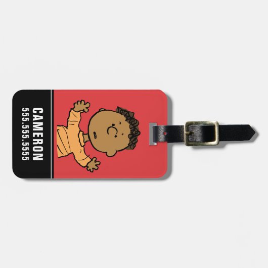 Erdnüsse | Franklin Look Gepäckanhänger (Vorderseite horizontal)