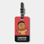 Erdnüsse | Franklin Look Gepäckanhänger (Vorderseite vertikal)