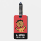 Erdnüsse | Franklin Look Gepäckanhänger (Rückseite vertikal)