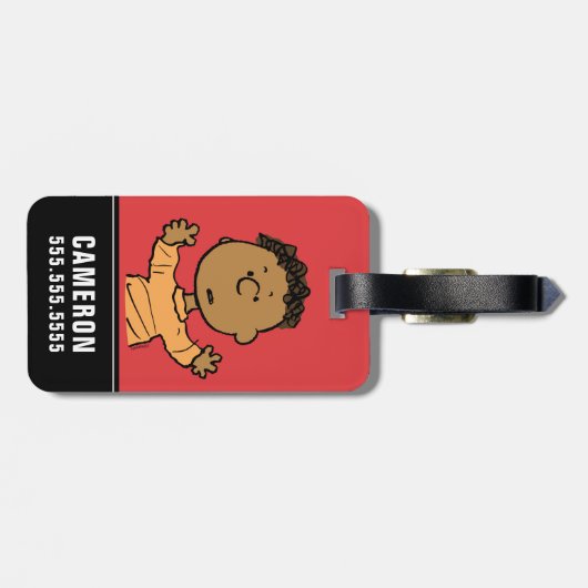 Erdnüsse | Franklin Look Gepäckanhänger (Rückseite horizontal)