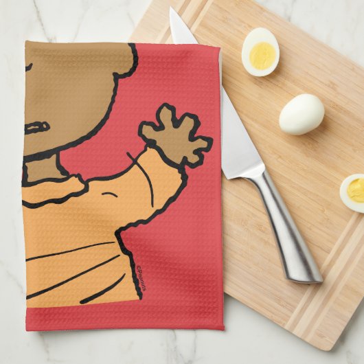 Erdnüsse | Franklin Look Geschirrtuch (Viertel Falte)