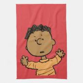 Erdnüsse | Franklin Look Geschirrtuch (Vertikal)