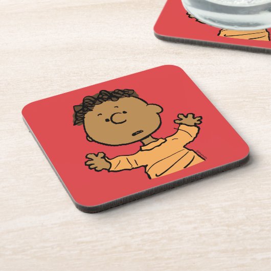 Erdnüsse | Franklin Look Getränkeuntersetzer (Linke Seite)