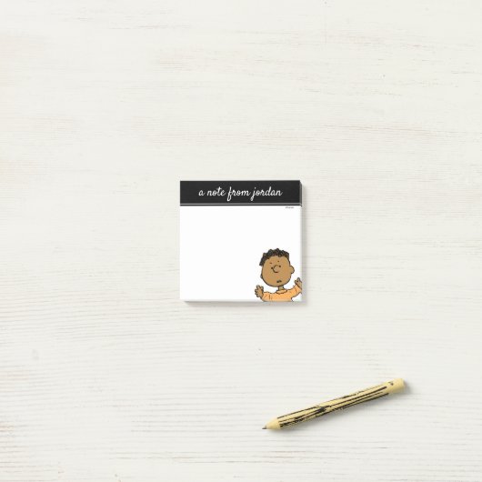 Erdnüsse | Franklin Look Post-it Klebezettel (Auf Schreibtisch)