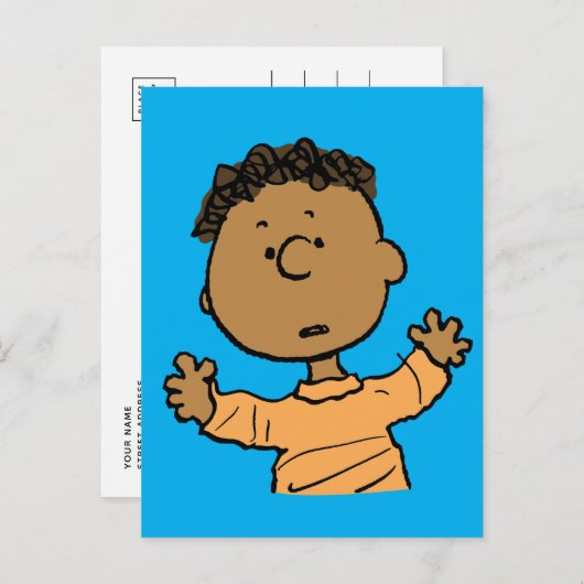 Erdnüsse | Franklin Look Postkarte (Vorne/Hinten)